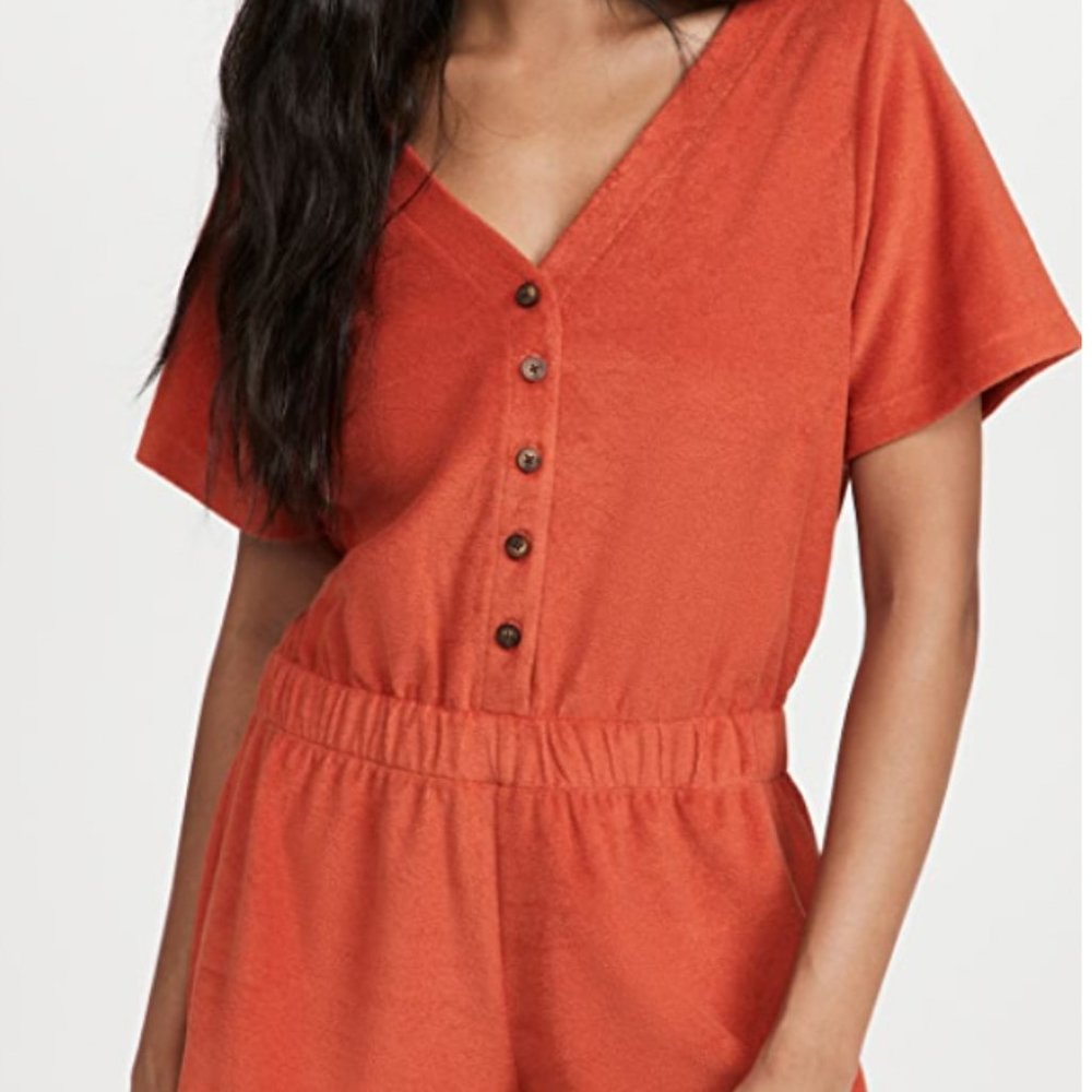 Madewell Towel Terry Romper - Size Small